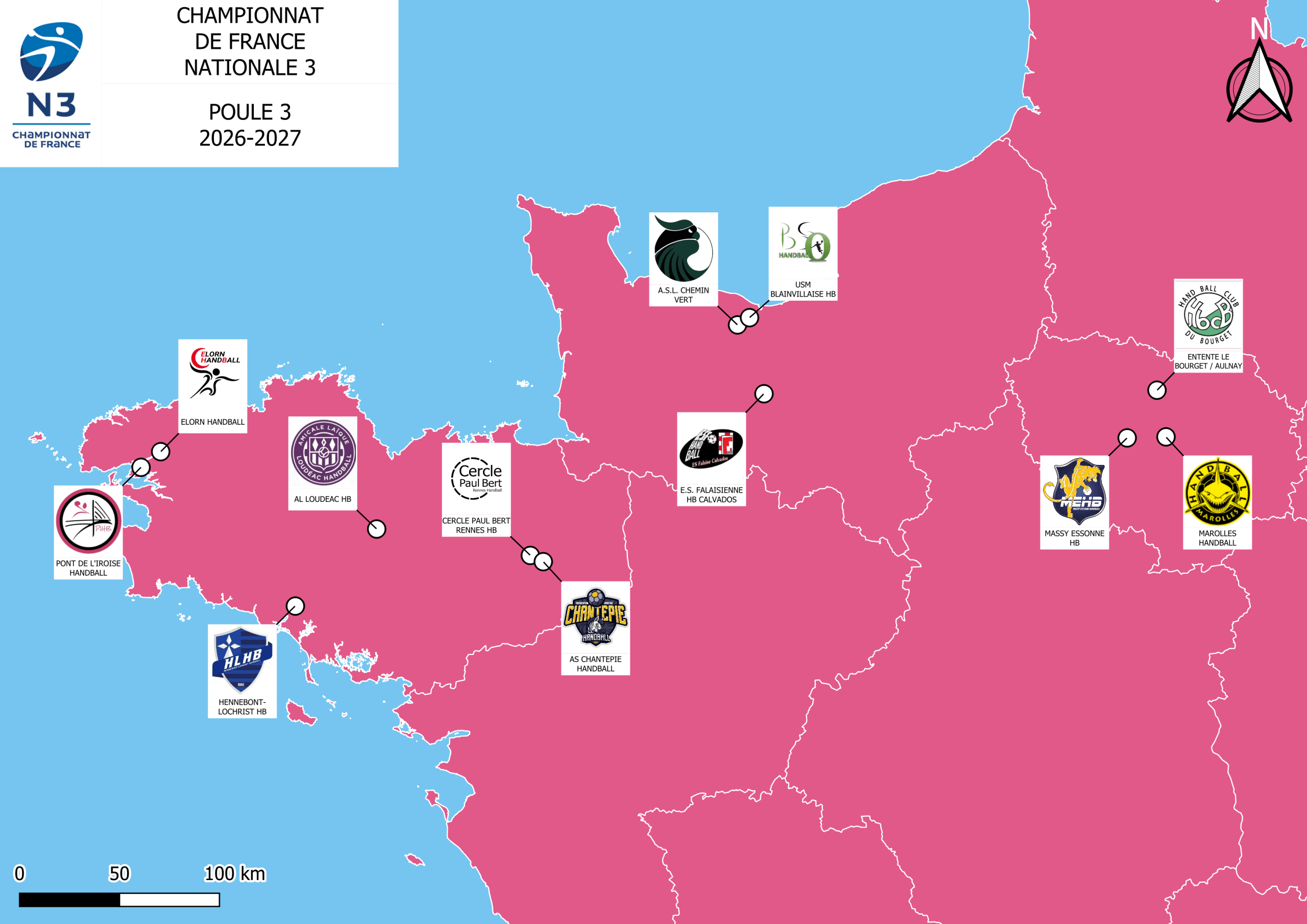 N3 Poule 3 – CHAMPIONNAT 2026/2027