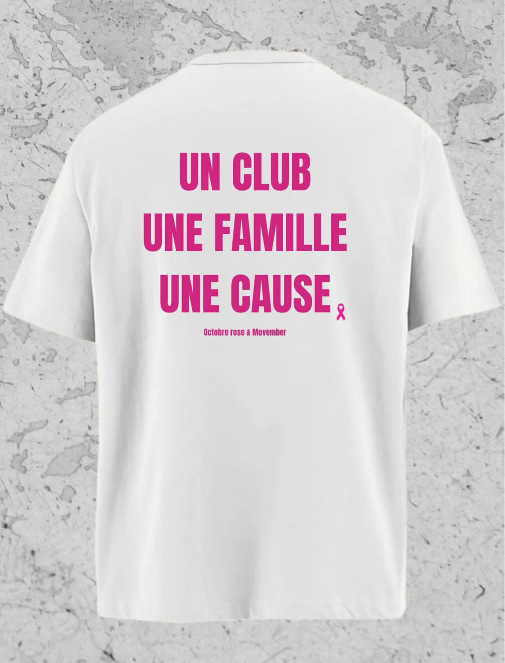 T-shirt Octobre Rose & Movember - dos